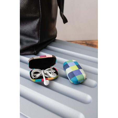 Custodia tascabile da viaggio Kikkerland Plaid Travel Case