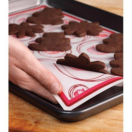 40cm Antiaderente Forno Teglia Bakeware Biscotti Teglia Mat Cottura in Silicone Mat 30 