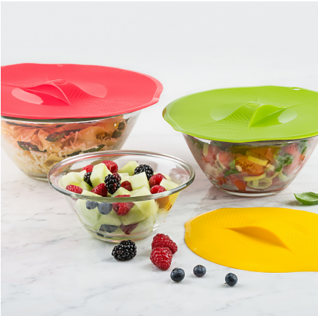 Set 3 coperchi in silicone Trudeau Silicone Lids Set 3 coperchi in silicone Trudeau Silicone Lids