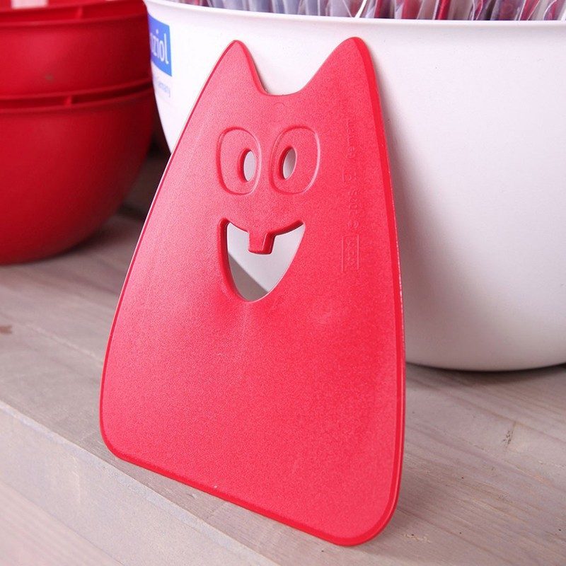 Spatola raschia impasto Koziol Orion Hans rosso