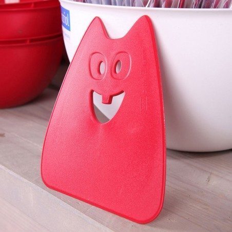 Spatola raschia impasto Koziol Orion Hans rosso