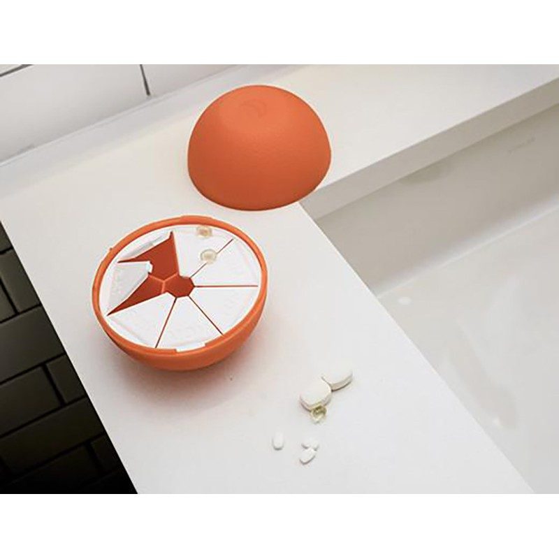 Porta pillole Kikkerland Orange Pill Case