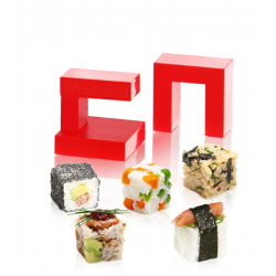 Stampo a forma di cubo per riso Rice Cube Sushi Maker