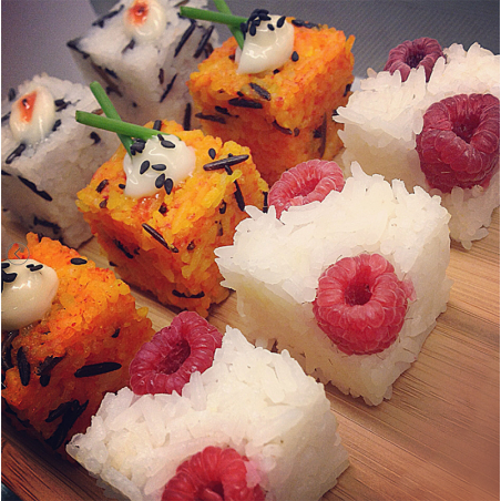 Stampo a forma di cubo per riso Rice Cube Sushi Maker Stampo a forma di cubo per riso Rice Cube Sushi Maker