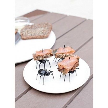 Set 20 formiche porta cibo per aperitivi Kikkerland Worker Ant Party Picks Set 20 formiche porta cibo per aperitivi Kikkerland Worker Ant Party Picks