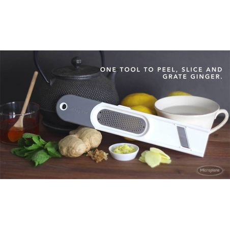 Utensile pela grattugia e taglia zenzero Microplane Ginger Tool Utensile pela grattugia e taglia zenzero Microplane Ginger Tool