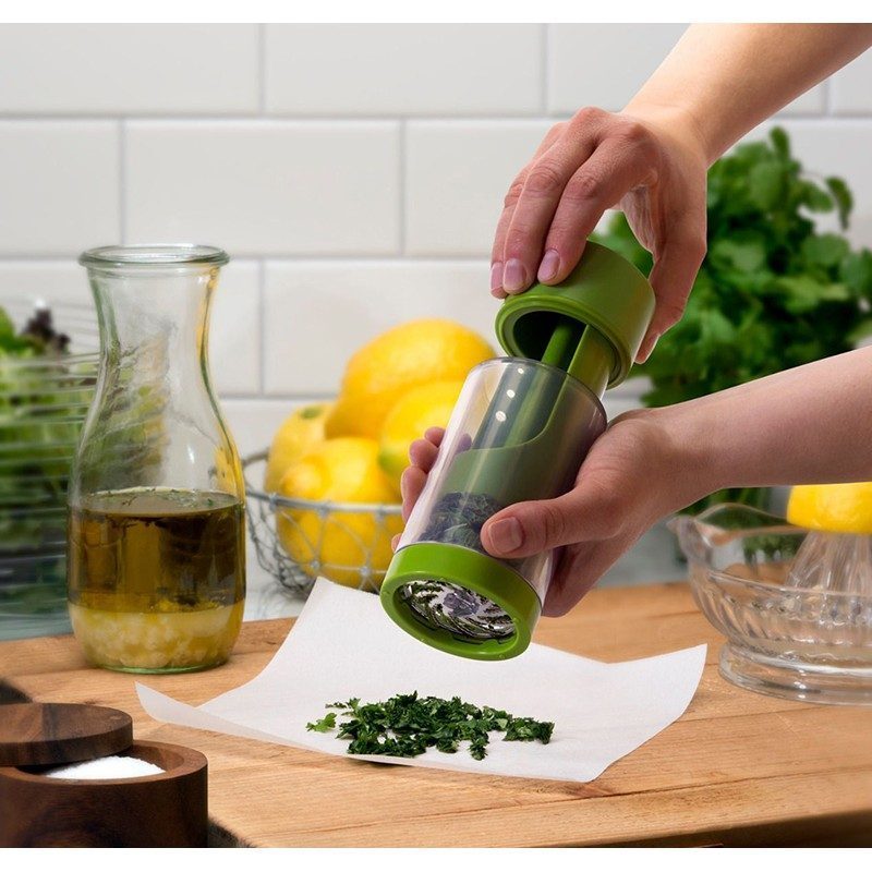 Macina erbe 2 in 1 taglia e sfoglia Microplane Herb Mill