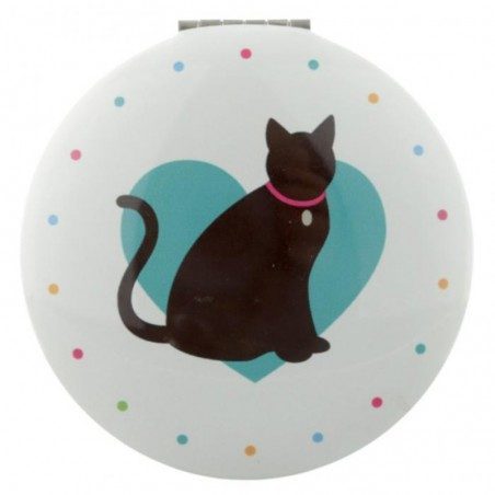 Specchietto da borsa tondo Puckator I Love My Cat Specchietto da borsa tondo Puckator I Love My Cat