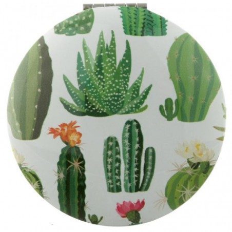 Specchietto da borsa tondo Puckator Cactus Specchietto da borsa tondo Puckator Cactus