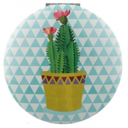 Specchietto da borsa tondo Puckator Cactus Specchietto da borsa tondo Puckator Cactus