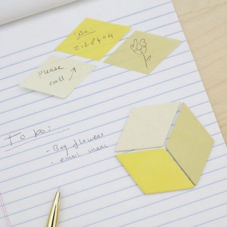 Set 3 blocchetti promemoria Kikkerland Geometric Sticky Notes Set 3 blocchetti promemoria Kikkerland Geometric Sticky Notes