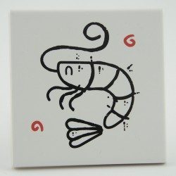 Mattonelle decorative o sottobicchieri con pesci Belin 2