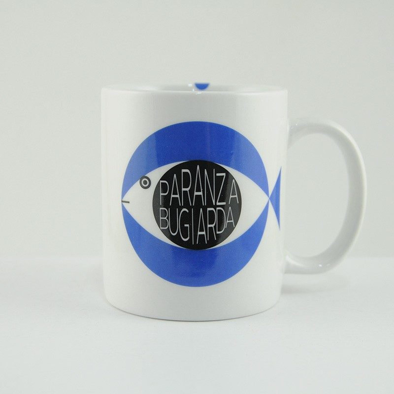 Mug tazza in porcellana con pesci Paranza Bugiarda