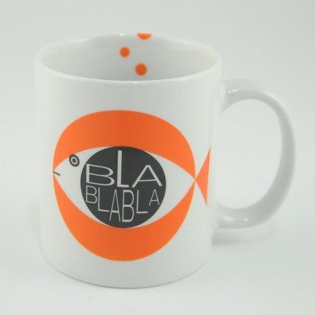 Mug tazza in porcellana con pesci Paranza Bugiarda