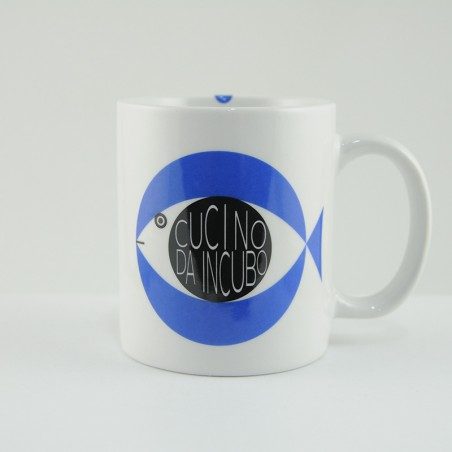 Mug tazza in porcellana con pesci Paranza Bugiarda