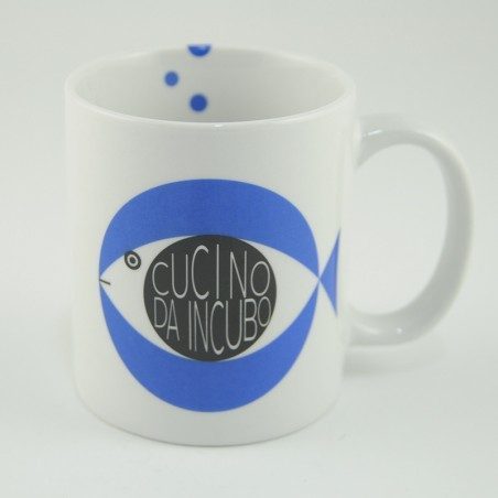 Mug tazza in porcellana con pesci Paranza Bugiarda