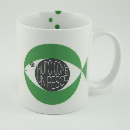 Mug tazza in porcellana con pesci Paranza Bugiarda