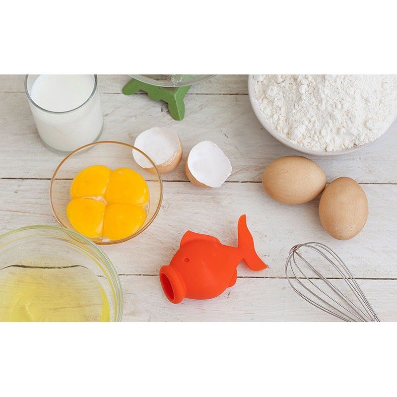 Separatore di tuorli Peleg Design YolkFish arancio