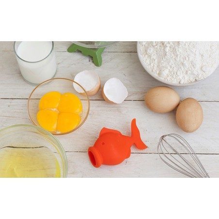 Separatore di tuorli Peleg Design YolkFish arancio Separatore di tuorli Peleg Design YolkFish arancio
