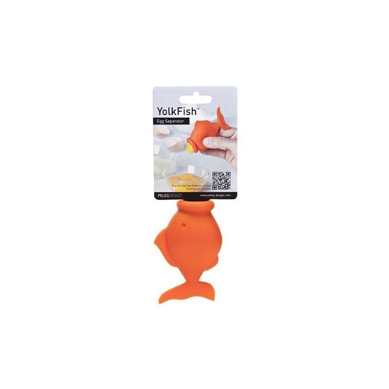Separatore di tuorli Peleg Design YolkFish arancio