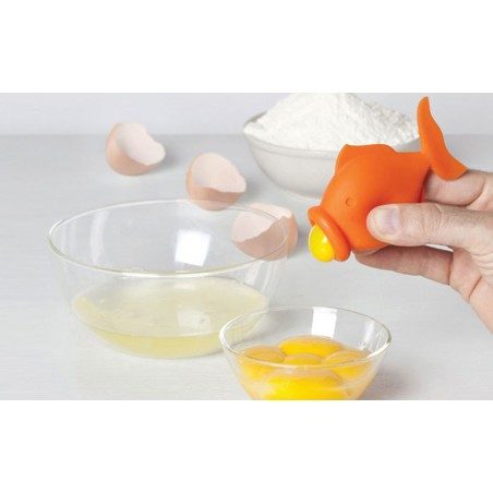Separatore di tuorli Peleg Design YolkFish arancio Separatore di tuorli Peleg Design YolkFish arancio