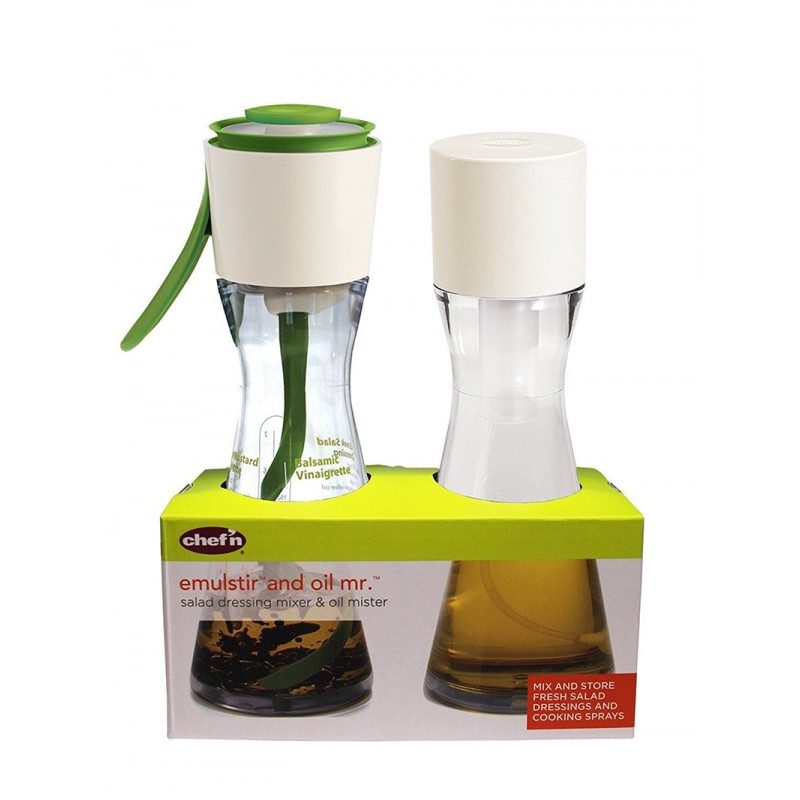 Set miscelatore per condimenti e oliera spray Chef'n Emulstir e Oil Mr