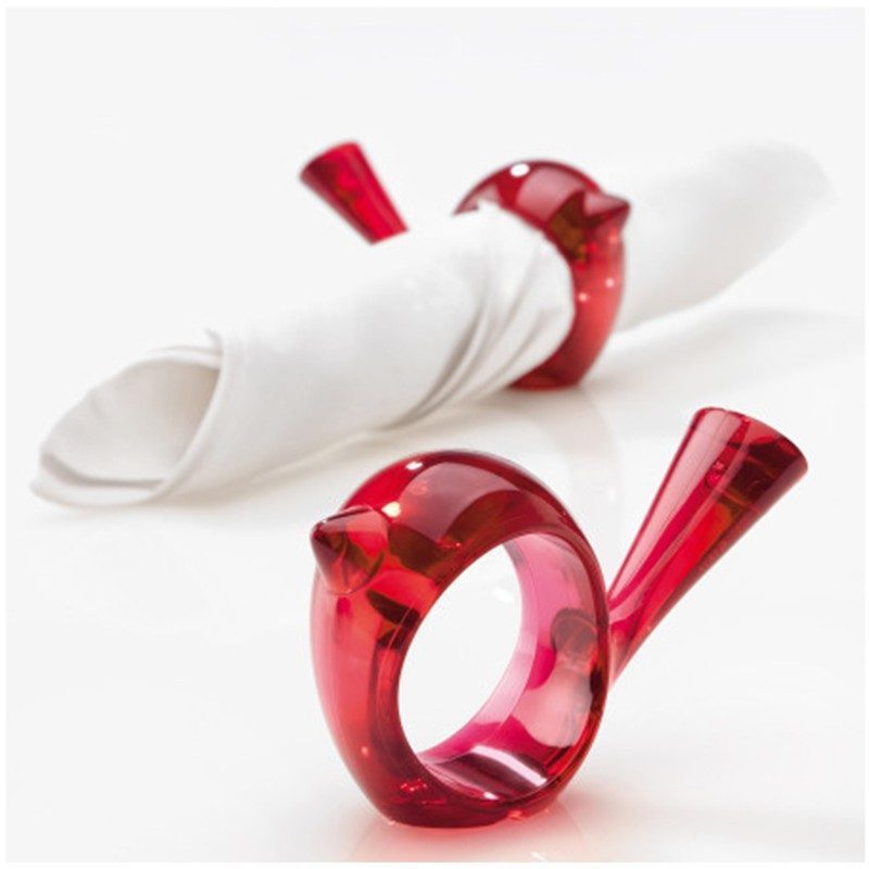 Set 2 anelli portatovaglioli Koziol Pip