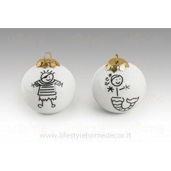 Palline di Natale Le Pazze Marinaio e Sirena
