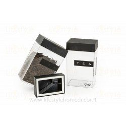 Contenitore trasparente tappo nero Olalà Cool Line