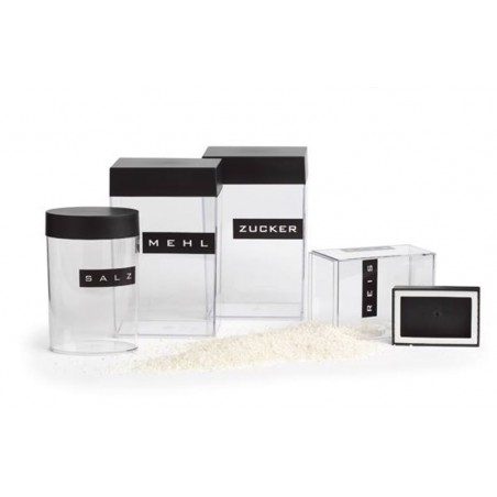 Contenitore trasparente tappo nero Olalà Cool Line