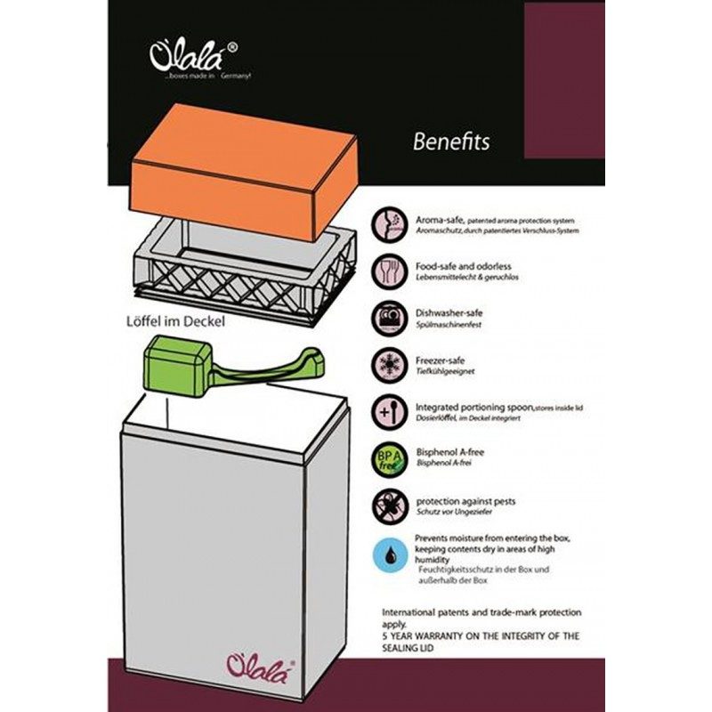 Contenitore rettangolare grande Olalà Cool Line Corn Flakes