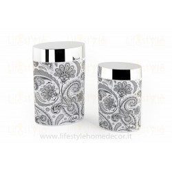 Contenitore ovale con fiori Olalà Lifestyle Line Flower