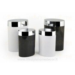 Barattolo ovale floreale Olalà Lifestyle Line Flower