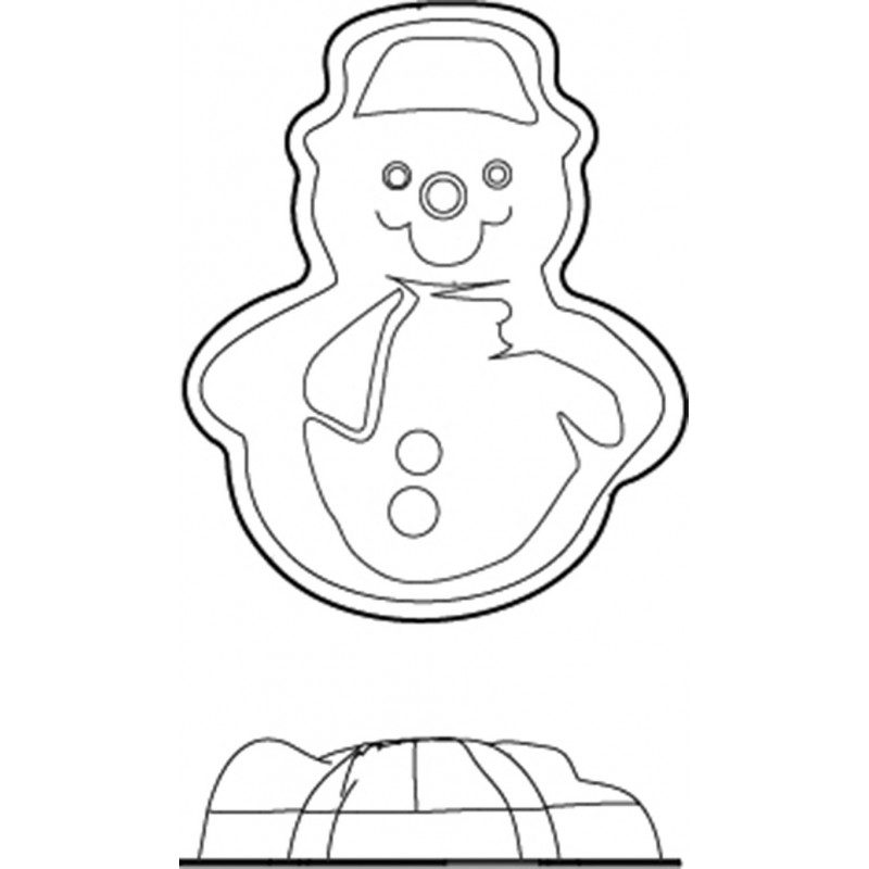 Stampo silicone Pupazzo di neve Happyflex