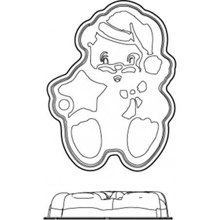 Stampo silicone Orsetto di Natale Happyflex Stampo silicone Orsetto di Natale Happyflex