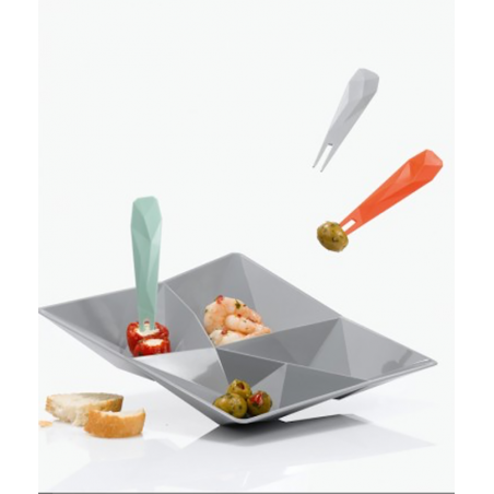 Set 4 forchettine Koziol Kant colori assortiti Set 4 forchettine Koziol Kant colori assortiti