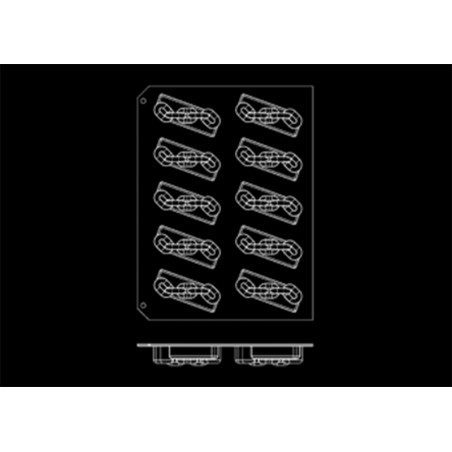 Stampo silicone 10 pezzi Happyflex Alcatraz Stampo silicone 10 pezzi Happyflex Alcatraz