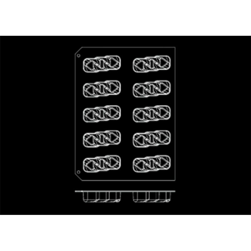 Stampo silicone 10 pezzi Happyflex Jewel