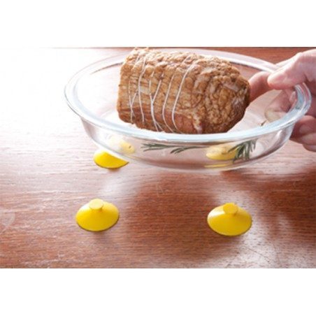 Set 4 attacchini sottopentola a ventosa silicone Happyflex Set 4 attacchini sottopentola a ventosa silicone Happyflex