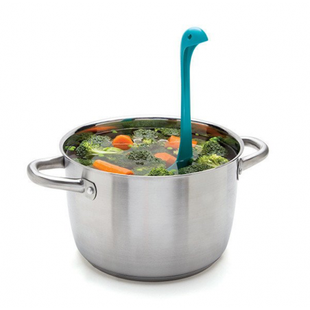 Mestolo forato Ototo Mamma Nessie turchese