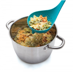 Mestolo forato Ototo Mamma Nessie turchese 2