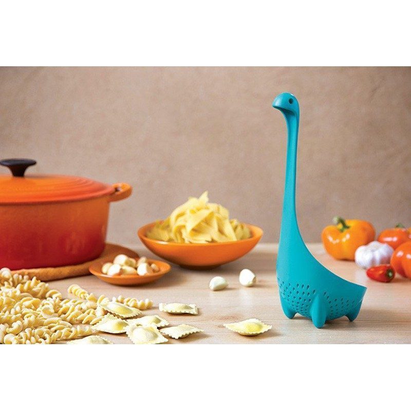 Mestolo forato Ototo Mamma Nessie turchese