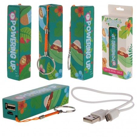 Portachiavi alimentatore portatile power bank Puckator Bradipo