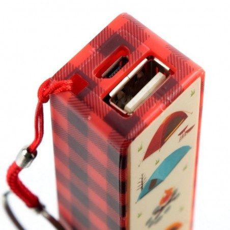 Portachiavi alimentatore portatile power bank Puckator Camping Portachiavi alimentatore portatile power bank Puckator Camping