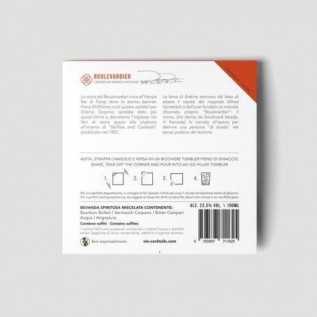 Cocktail monodose NIO Boulevardier