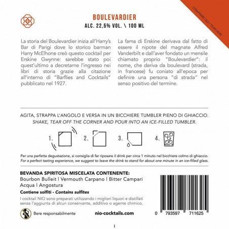 Cocktail monodose NIO Boulevardier
