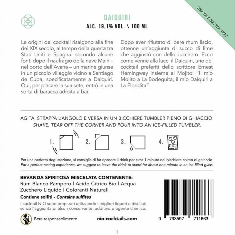 Cocktail monodose NIO Daiquiri