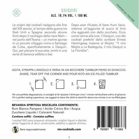 Cocktail monodose NIO Daiquiri