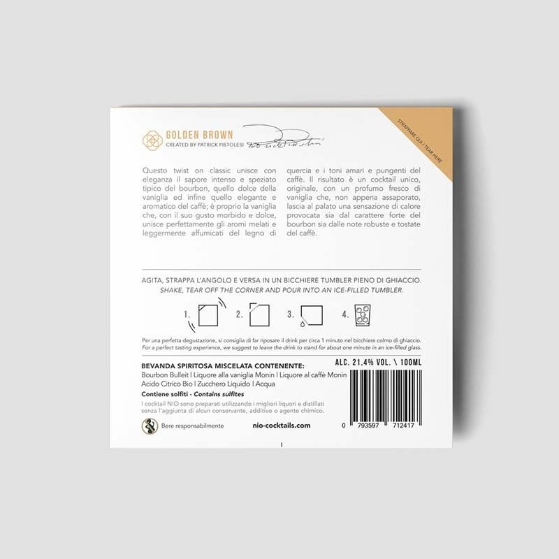 Cocktail monodose Nio Golden Brown