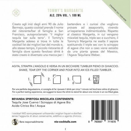 Cocktail monodose Nio Tommy's Margarita
